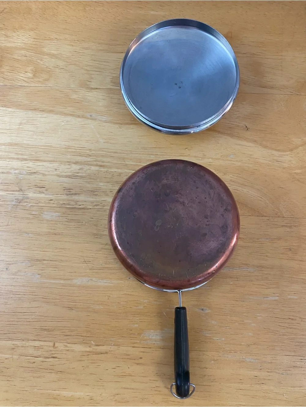 Vintage Revere Ware 1801 Copper Bottom Cookware 10-Piece Mini Kids Playset